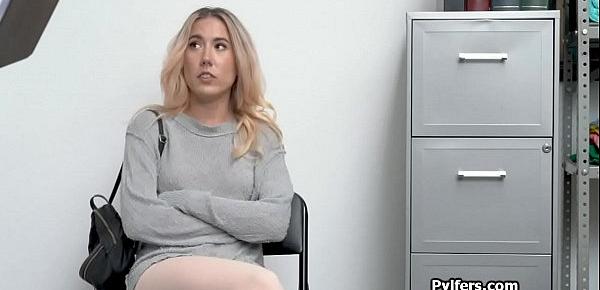 Blonde suspect ends up getting drilled hard at the office
